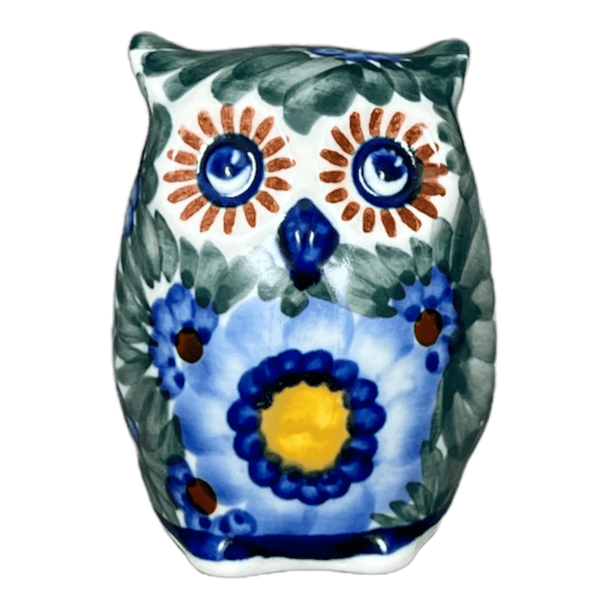 Figurine, Owl, 3" Small, WR (WR40J) in "Impressionist's Dream" by W.R. Ceramika | WR40J-AB3