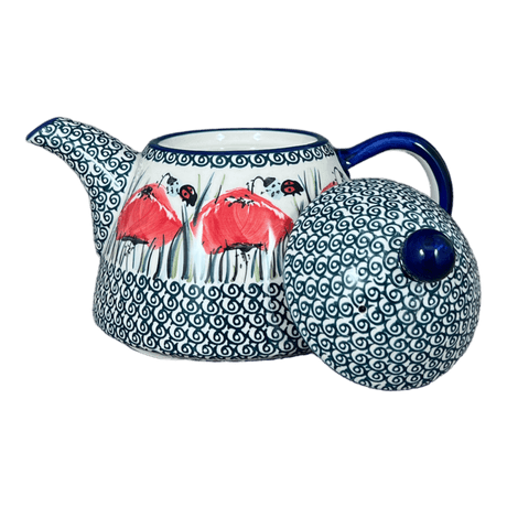 Teapot, 0.9 Liter in "Poppy Paradise" by Manufaktura | C005S-PD01