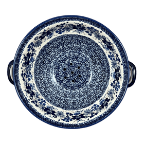Polish Pottery Berry Bowl (Blue Life) | D038S-EO39 Additional Image at PolishPotteryOutlet.com