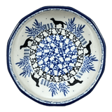 Bowl, Multiangular, 5" in "Labrador Loop" by Ceramika Artystyczna | A221-2862X