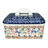 Polish Pottery Butter Box (Wildflower Delight) | M078S-P273 at PolishPotteryOutlet.com