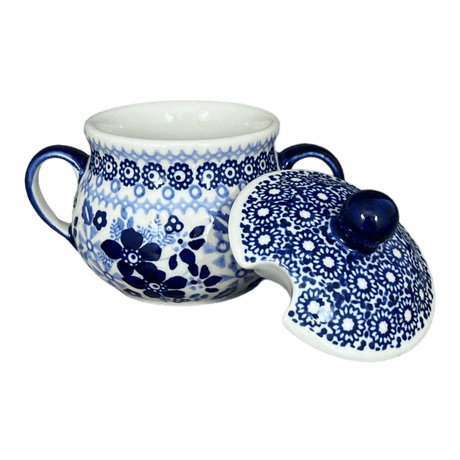 Bowl, Round, Sugar Bowl, 3.5" in "Duet in Blue" by Manufaktura | C015S-SB01