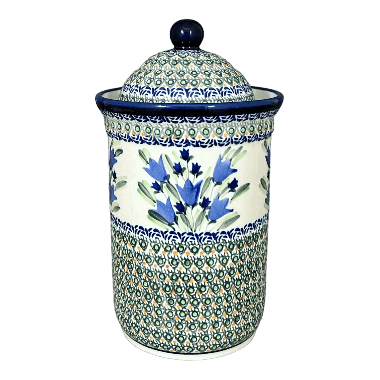 Container, 2 Liter in "Blue Tulips" by Zaklady | Y1244-ART160