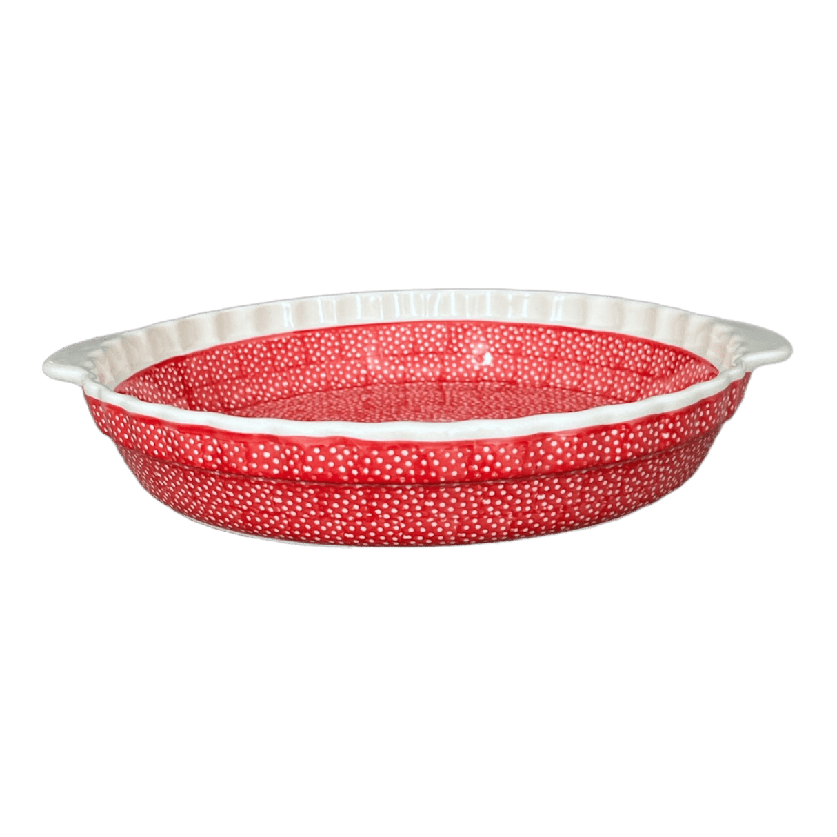 Baker, Round, Pie Plate, Handles, 9.75" in "Red Sky at Night" by Manufaktura | Z148T-WCZE