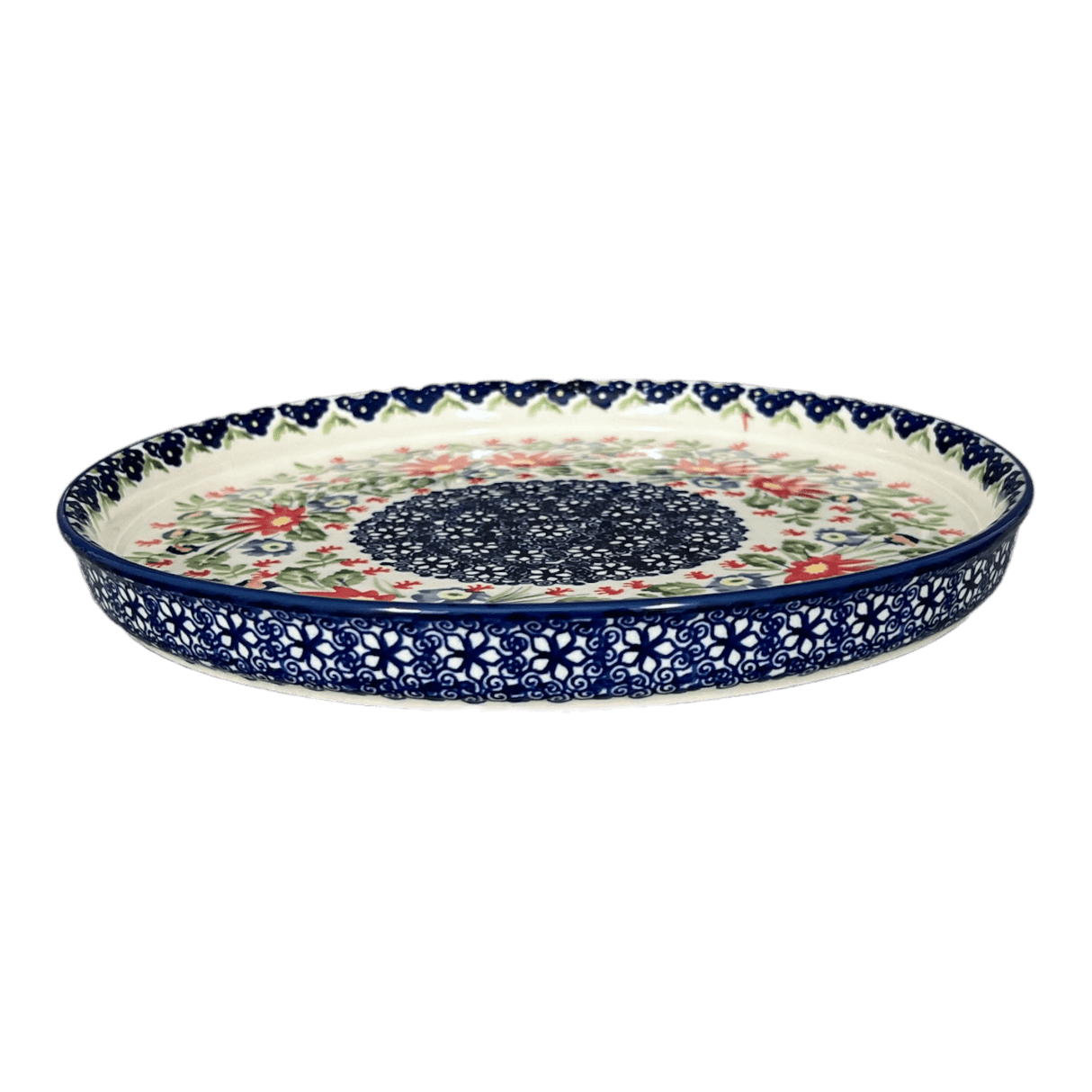 Tray, Round, 10.25" in "Floral Fantasy" by Manufaktura | T153S-P260