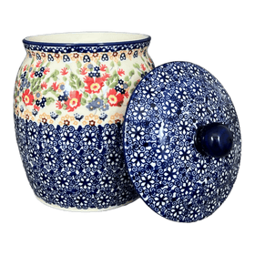 Polish Pottery Canister, 2 Liter in "Poppy Persuasion" by Manufaktura | P074S-P265 Additional Image at PolishPotteryOutlet.com