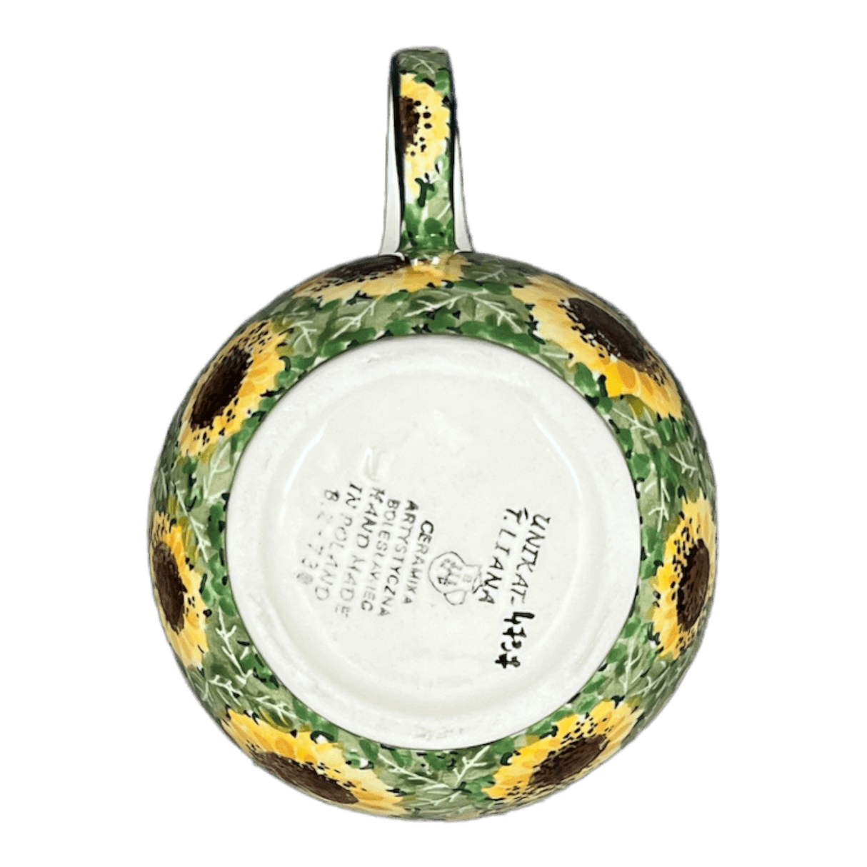 Bowl, Round, Loop Handle, 16 oz in "Sunflower Field" by Ceramika Artystyczna | A845-U4737