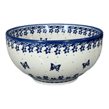 Bowl, Round, Deep, 8.5" in "Butterfly Blues" by Andy | NDA192-17