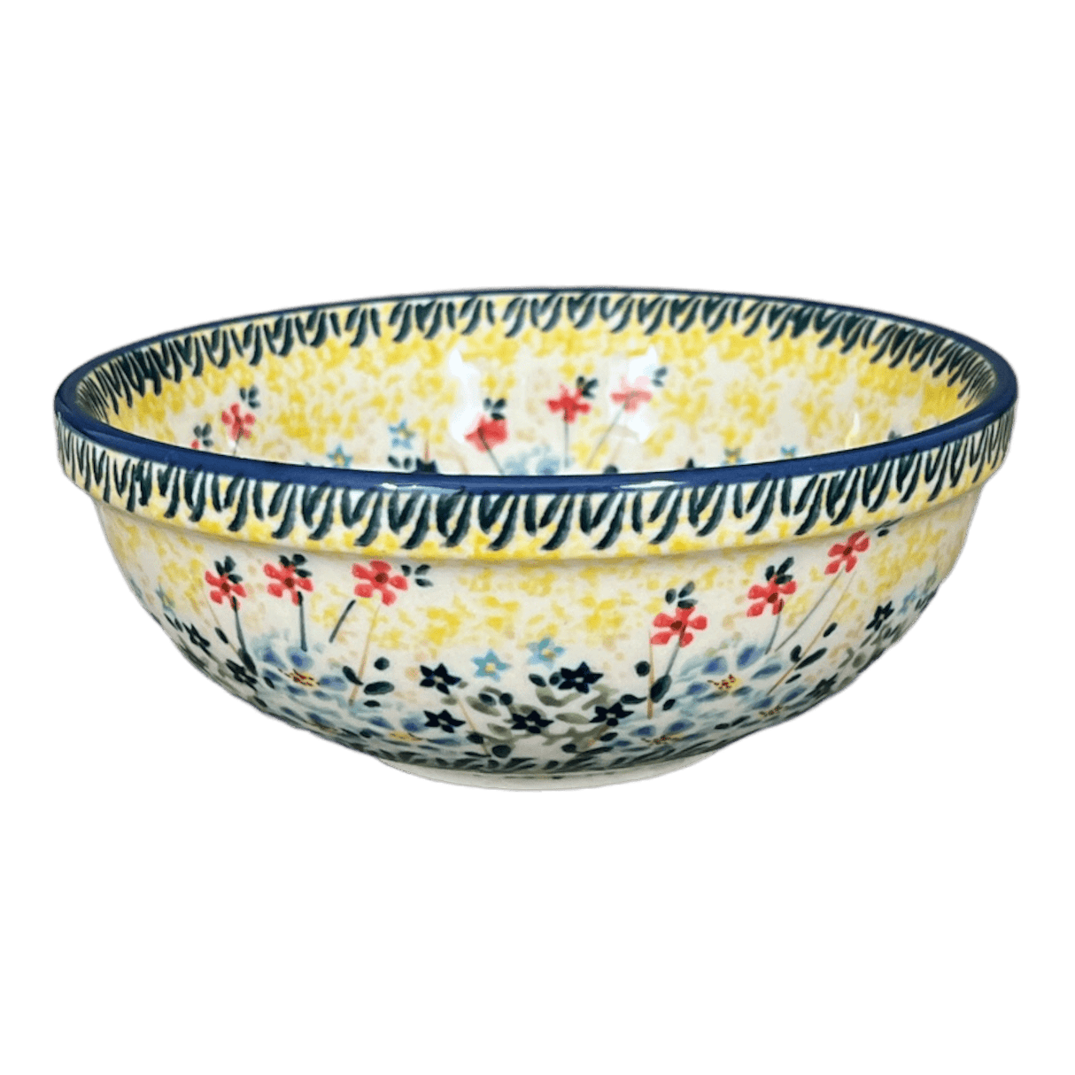 Bowl, Round, 6" in "Sunny Bouquet" by Manufaktura | M089S-JZ40