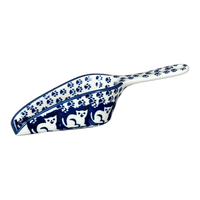A picture of a Polish Pottery 6" Scoop (Kitty Cat Path) | L018T-KOT6 as shown at PolishPotteryOutlet.com/products/6-scoop-kitty-cat-path-l018t-kot6