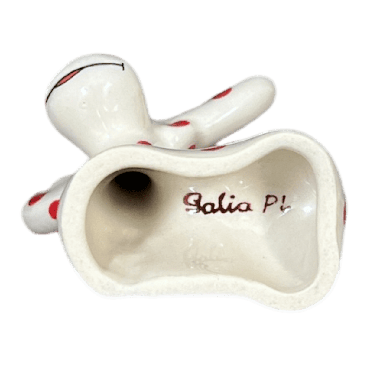 Figurine, Reindeer, 3.25" in "Dotted Reds" by Galia | GZW32-PG3