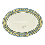 Platter, Oval, Scalloped, 16.75" x 12.25" Large in "Sunnyside Up" by Manufaktura | P165S-GAJ