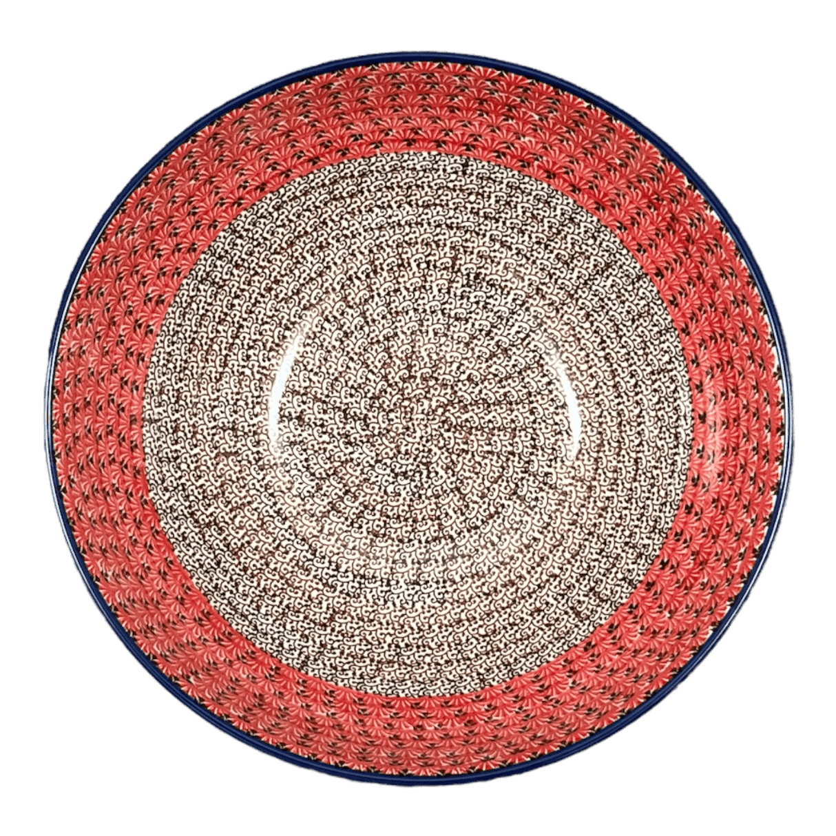 Bowl, Round, 12.75" in "Coral Fans" by Ceramika Artystyczna | A154-2199X