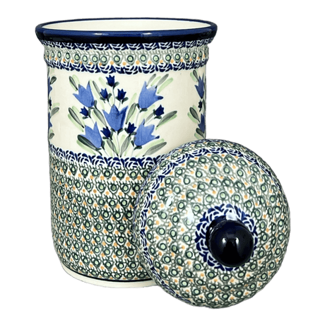 Canister, 2 Liter in "Blue Tulips" by Zaklady | Y1244-ART160