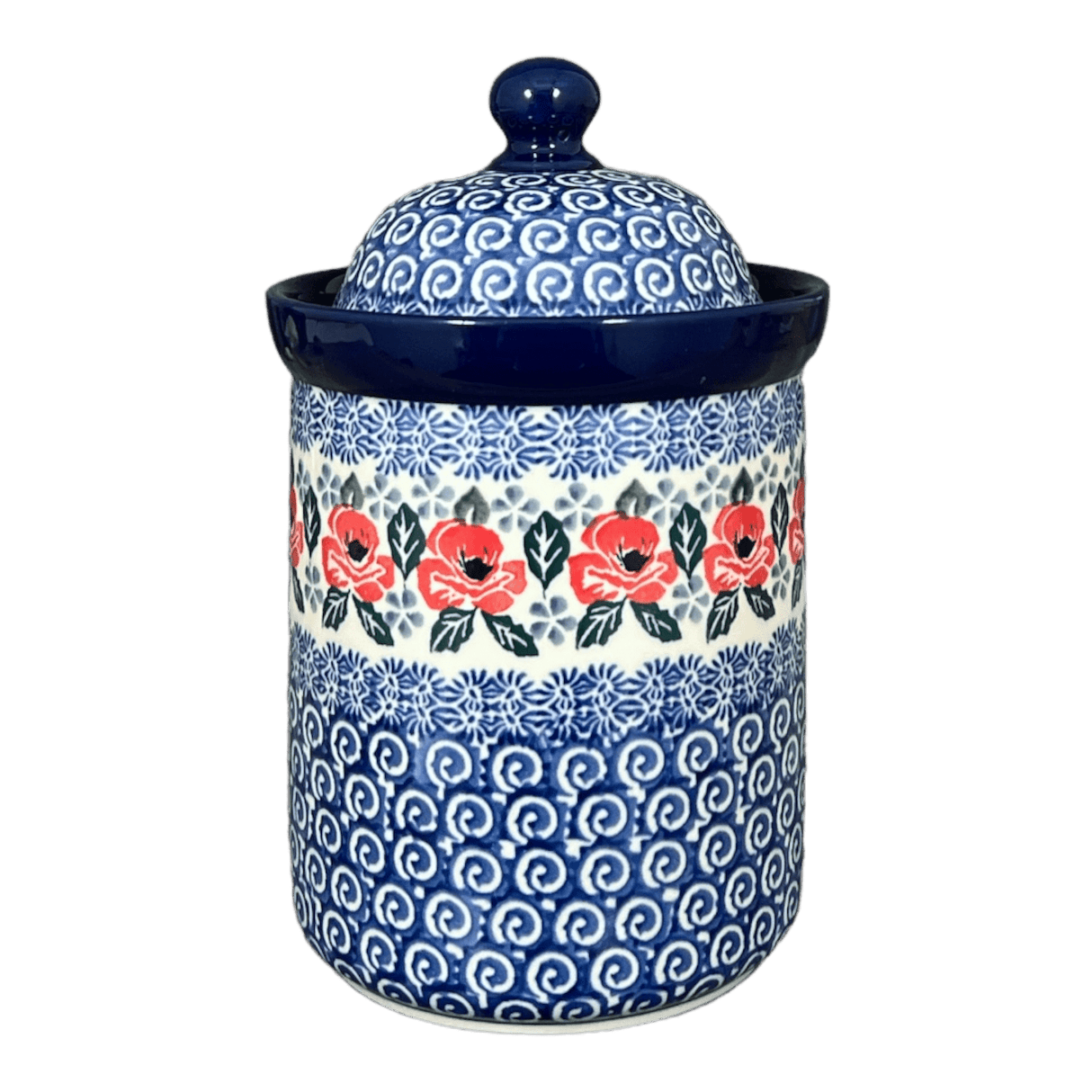 Canister, 1 Liter in "Rosie's Garden" by Ceramika Artystyczna | A491-1490X