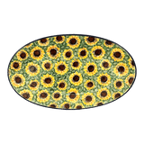 Platter, Oval, 14.75" x 8.5" in "Sunflower Field" by Ceramika Artystyczna | A205-U4737