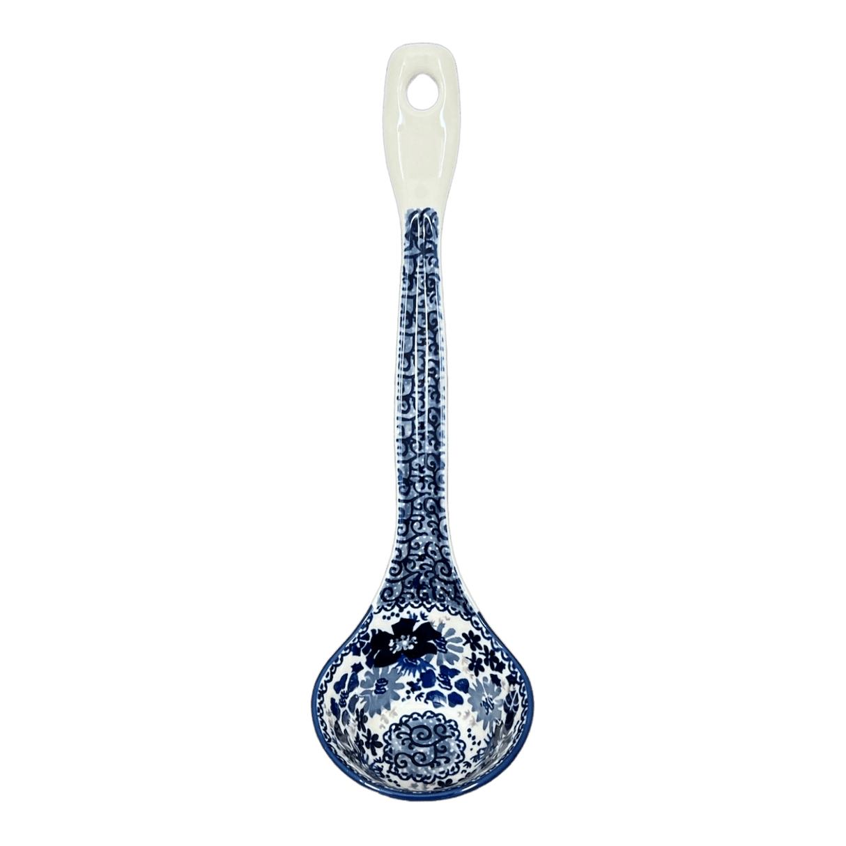 Ladle, Soup, 12" in "Blue Life" by Manufaktura | C020S-EO39