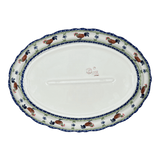 Platter, Oval, Scalloped, 16.75" x 12.25" Large in "Chicken Dance" by Manufaktura | P165U-P320