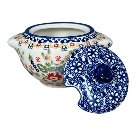 Bowl, Round, Sugar Bowl, 3" in "Poppy Persuasion" by Manufaktura | C003S-P265