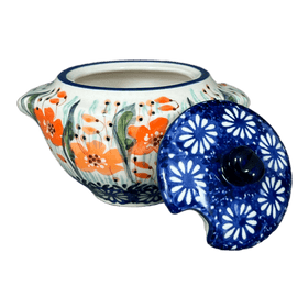 Polish Pottery 3" Sugar Bowl (Sun-Kissed Garden) | C003S-GM15 Additional Image at PolishPotteryOutlet.com