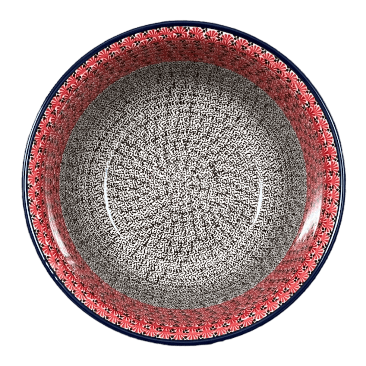 Bowl, Round, 12.5" in "Coral Fans" by Ceramika Artystyczna | A213-2199X