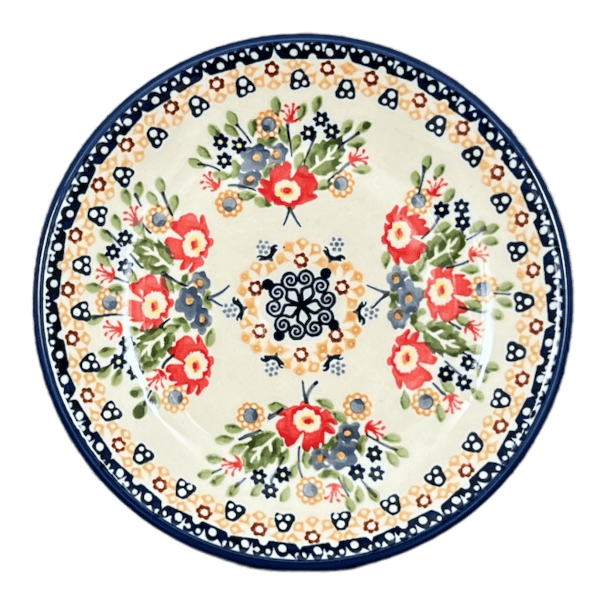 Plate, Round, Dessert, 6.5" in "Poppy Persuasion" by Manufaktura | T130S-P265