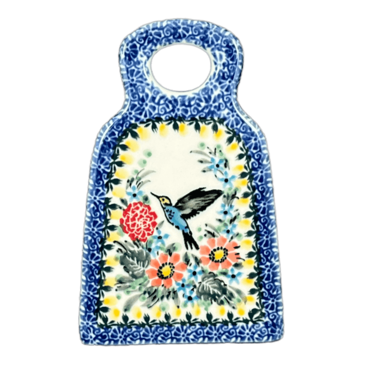 Grater, 6" Small in "Hummingbird Bouquet" by Ceramika Artystyczna | AB46-U3357