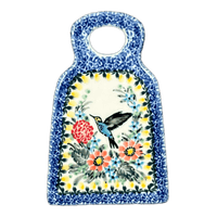 A picture of a Polish Pottery CA 6" Small Grater (Hummingbird Bouquet) | AB46-U3357 as shown at PolishPotteryOutlet.com/products/6-small-grater-hummingbird-bouquet-ab46-u3357