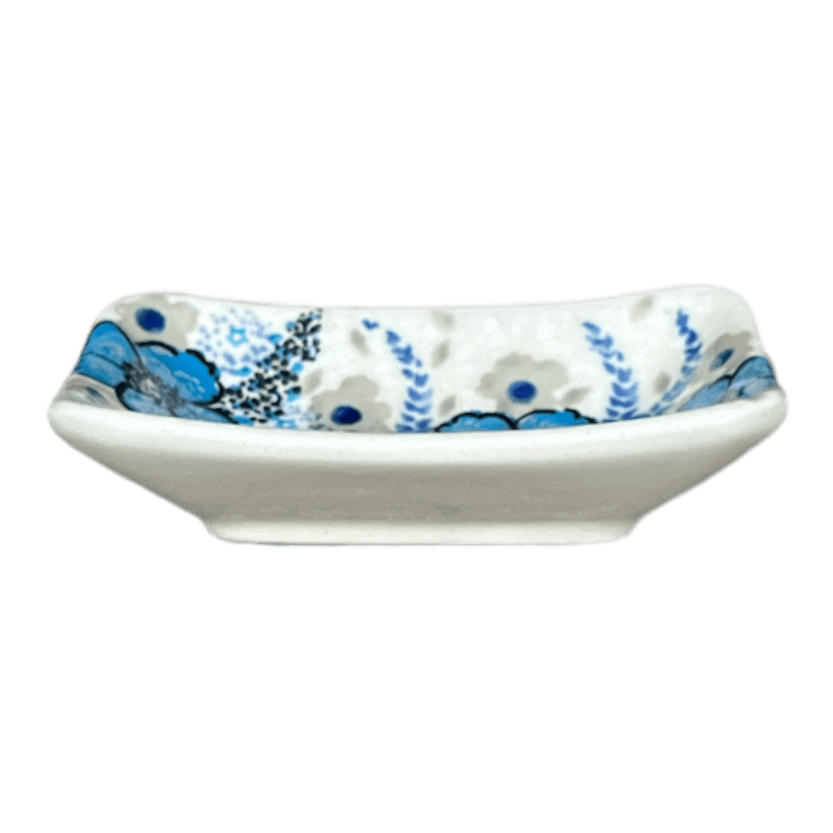 Sauce Dish, Rectangular, 3.75" x 2.75" Tiny in "Something Blue" by Zaklady | Y2024-ART374