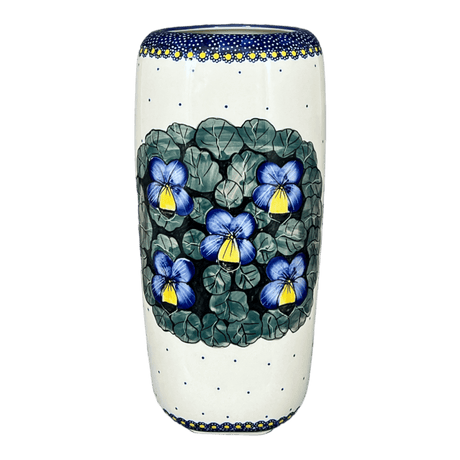 Vase, Tall, 11.75" in "Pansies" by Manufaktura | W044S-JZB