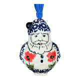 Ornament, Santa, 2.5" in "Poppy Garden" by Manufaktura | K144T-EJ01