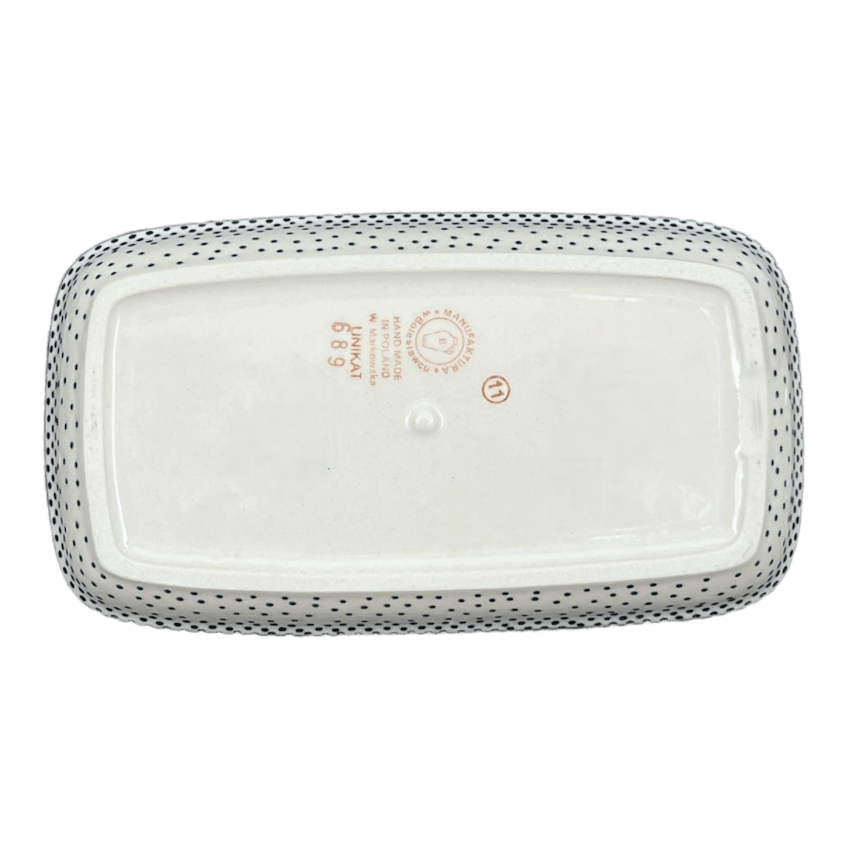 Butter Dish, American, 4" x 7.5" in "Misty Green" by Manufaktura | M074U-61Z