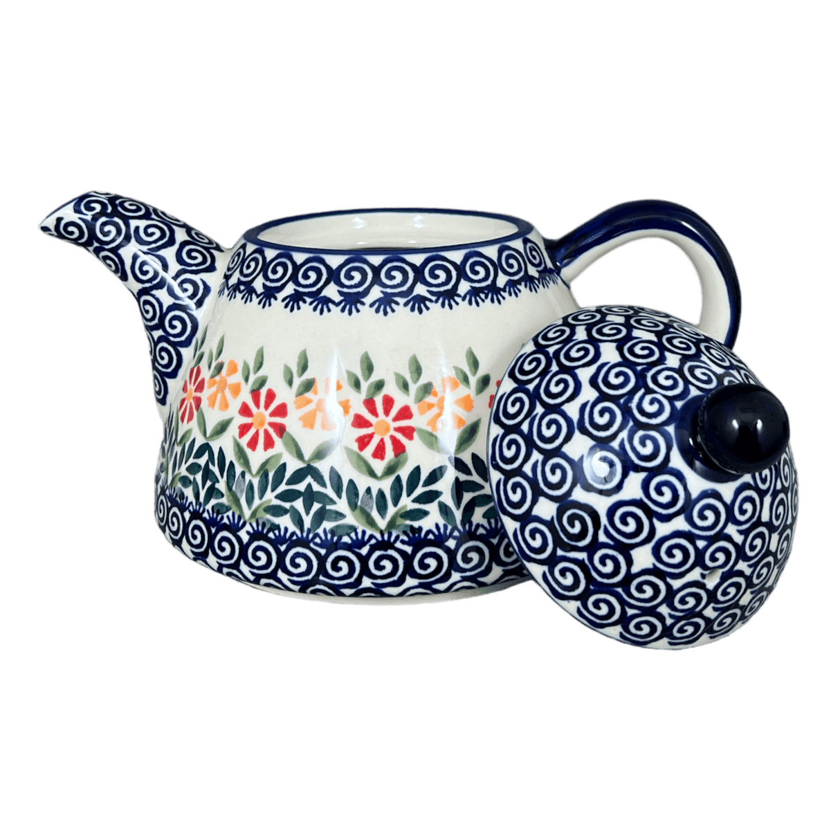 Teapot, 0.9 Liter in "Flower Power" by Manufaktura | C005T-JS14