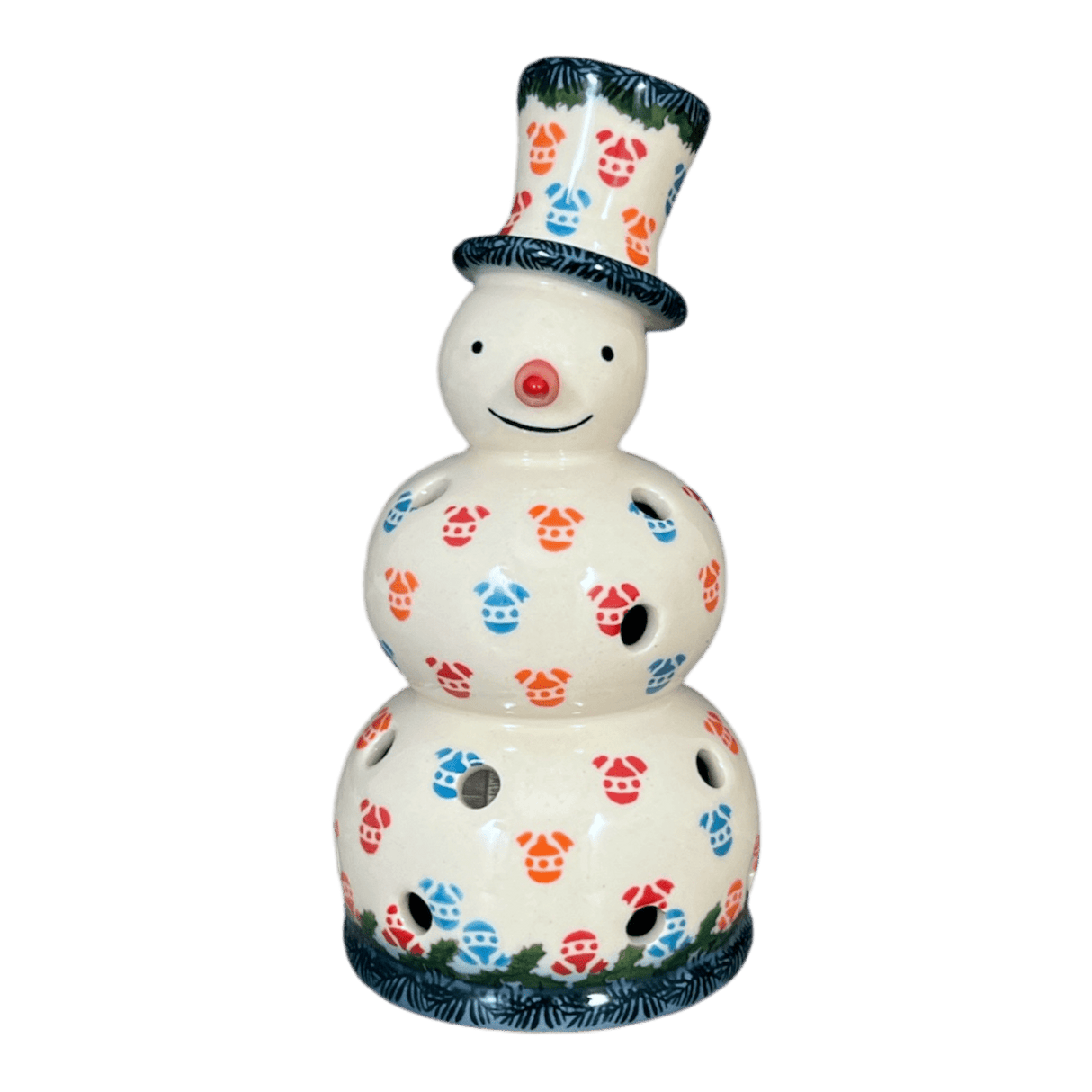 Luminary, Snowman, 7" in "Colorful Baubles" by Galia | GBL01-PB2