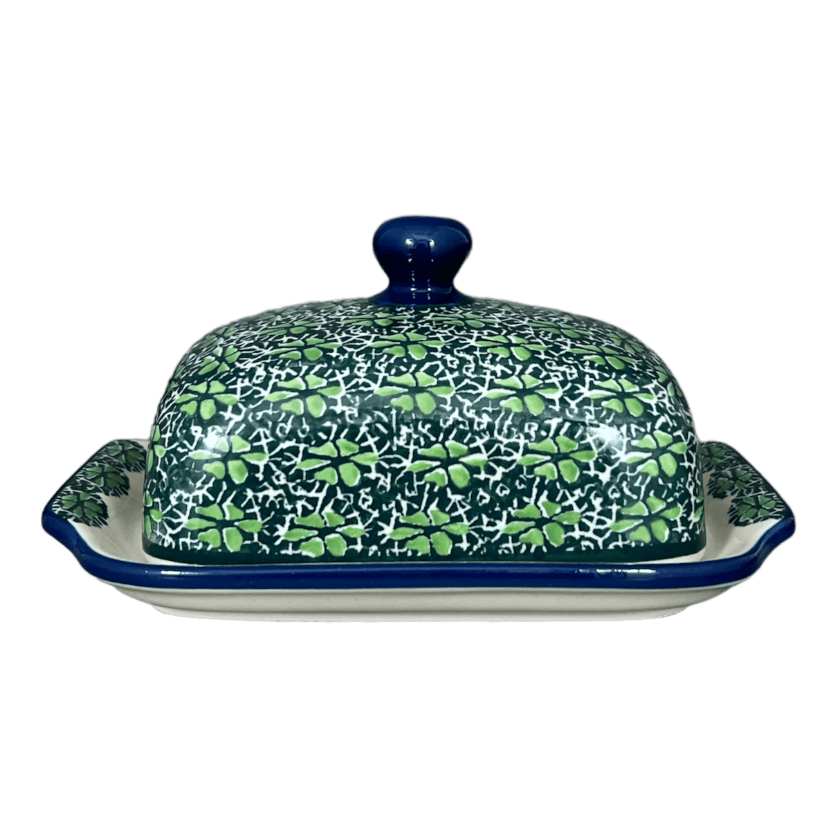 Butter Dish, 7" x 5.5" in "Pride of Ireland" by Ceramika Artystyczna | A295-2461X