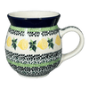 Polish Pottery CA 16 oz. Belly Mug (Lemons and Leaves) | A073-2749X at PolishPotteryOutlet.com