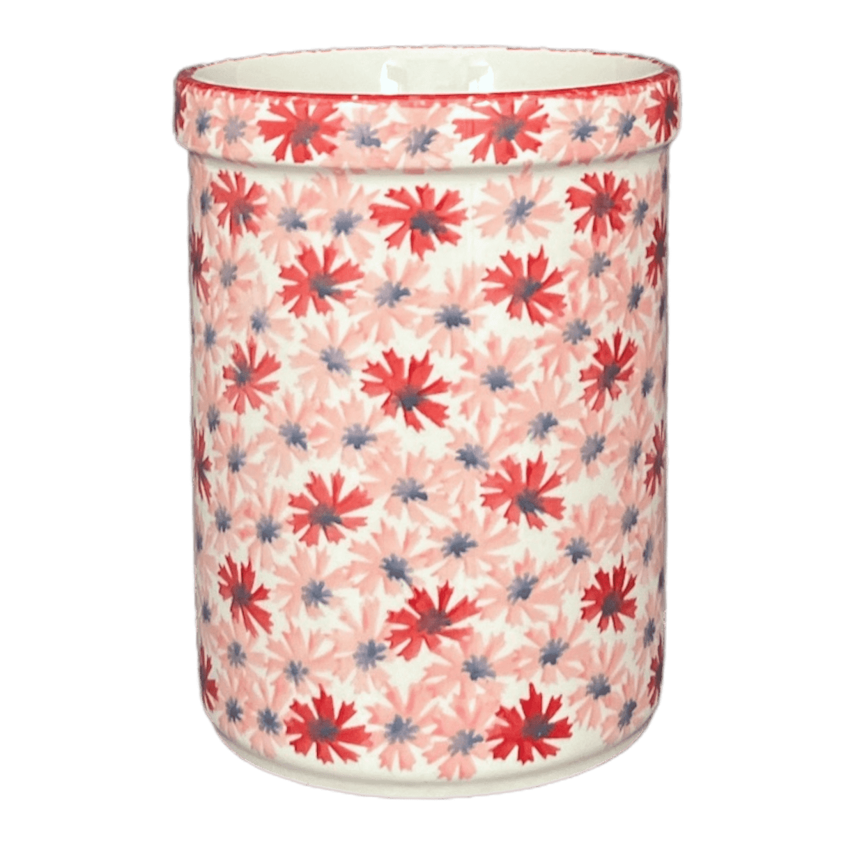 Utensil Holder, 7" in "Scarlet Daisy" by Manufaktura | P082U-AS73