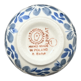 Polish Pottery 6 oz. Wine Cup (English Blue) | K111U-AS53 Additional Image at PolishPotteryOutlet.com