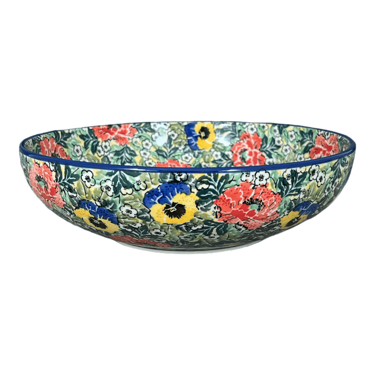 Bowl, Round, Serving, 10.5" in "Tropical Love" by Ceramika Artystyczna | AC36-U4705