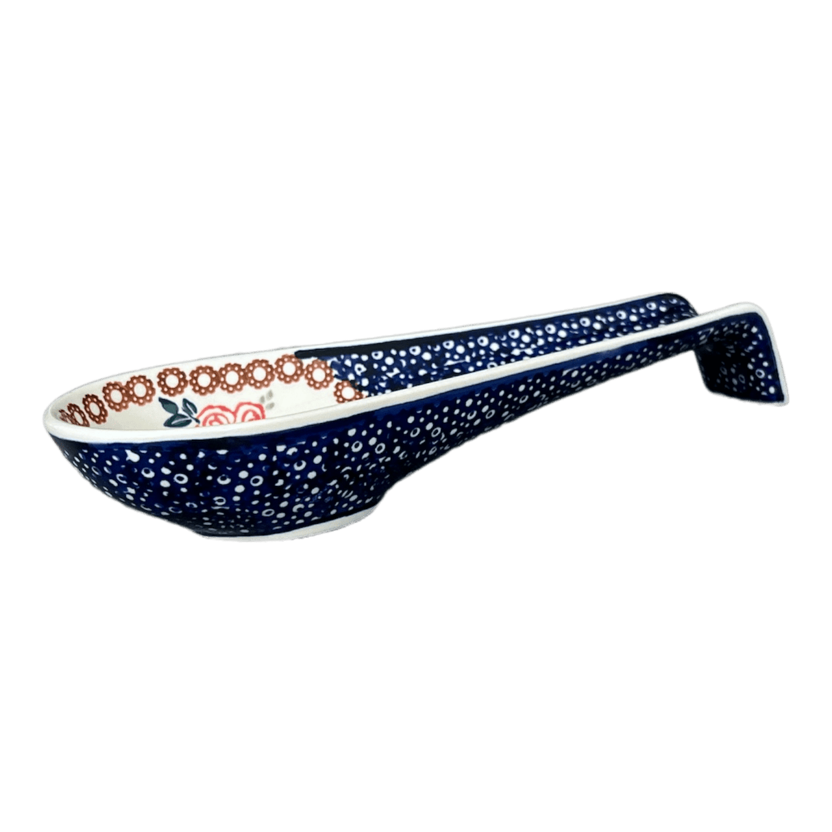 Spoon Rest, Large, 9.25" in "Parade of Roses" by Manufaktura | P007T-MCR1