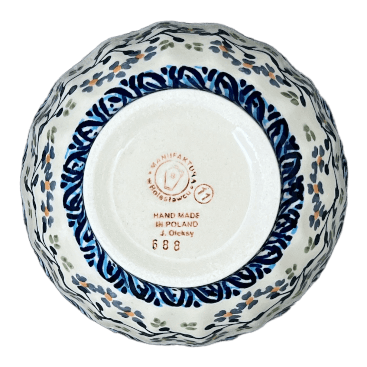 Bowl, Round, Fancy, 5.5" in "Baby Blue Eyes" by Manufaktura | C018T-MC19