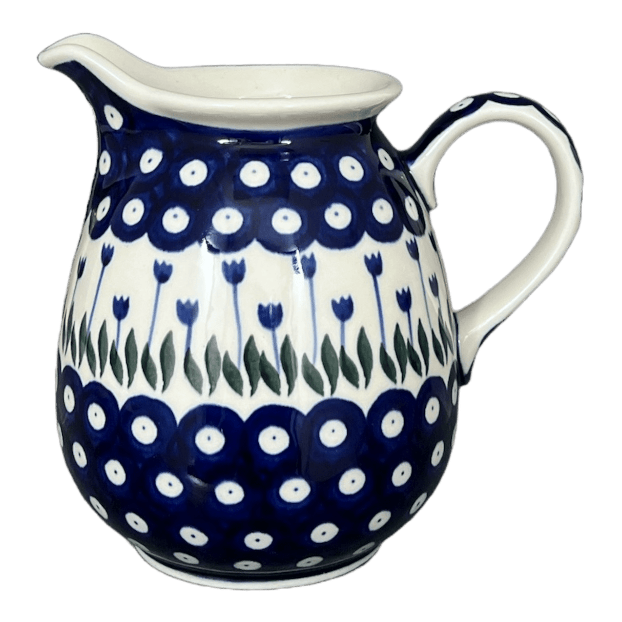 Pitcher, 32 oz in "Tulip Dot" by Ceramika Artystyczna | A078-377Z