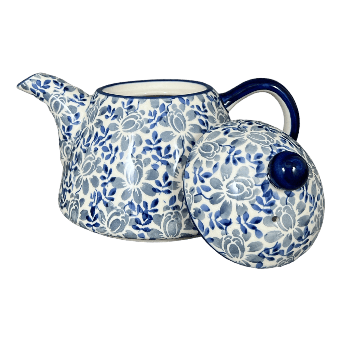 Teapot, 0.9 Liter in "English Blue" by Manufaktura | C005U-AS53