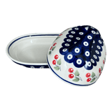 Butter Dish, Fancy, 5" x 7" in "Cherry Dot" by Manufaktura | M077T-70WI