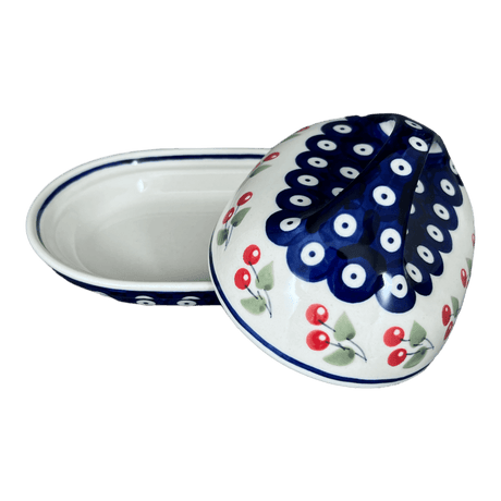 Butter Dish, Fancy, 5" x 7" in "Cherry Dot" by Manufaktura | M077T-70WI