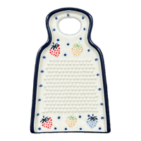 A picture of a Polish Pottery CA 6" Small Grater (Mixed Berries) | AB46-1449X as shown at PolishPotteryOutlet.com/products/6-small-grater-mixed-berries-ab46-1449x