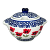 Polish Pottery 3" Sugar Bowl (Poppy Garden) | C003T-EJ01 at PolishPotteryOutlet.com