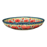 Bowl, Round, Shallow, Salad, 11.75" in "Poppies in Bloom" by Manufaktura | M173S-JZ34
