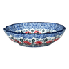 Polish Pottery CA 7.5" Blossom Bowl (Rosie's Garden) | A249-1490X at PolishPotteryOutlet.com