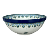 Bowl, Round, 11" in "Peacock Plume" by Ceramika Artystyczna | A055-2218X